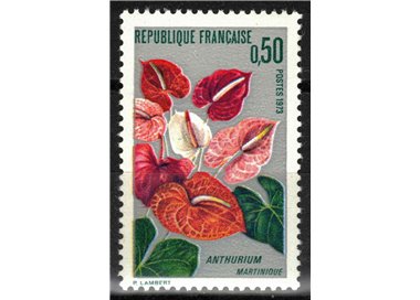 FRANCIA 1973 Fiori (Anthurium della Martinica) MNH**