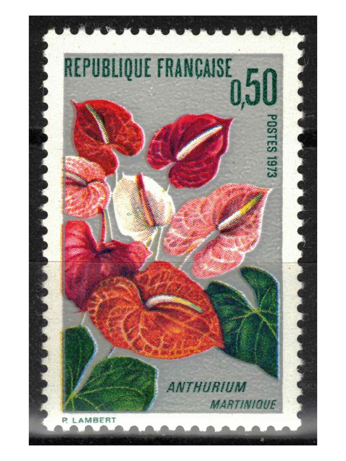 FRANCIA 1973 Fiori (Anthurium della Martinica) MNH**