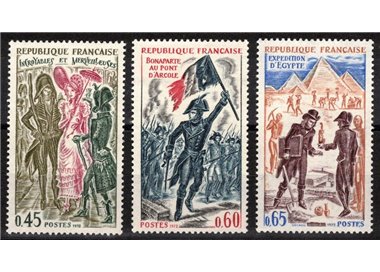 FRANCIA 1972 Storia di Francia (7ª serie) 3v MNH**
