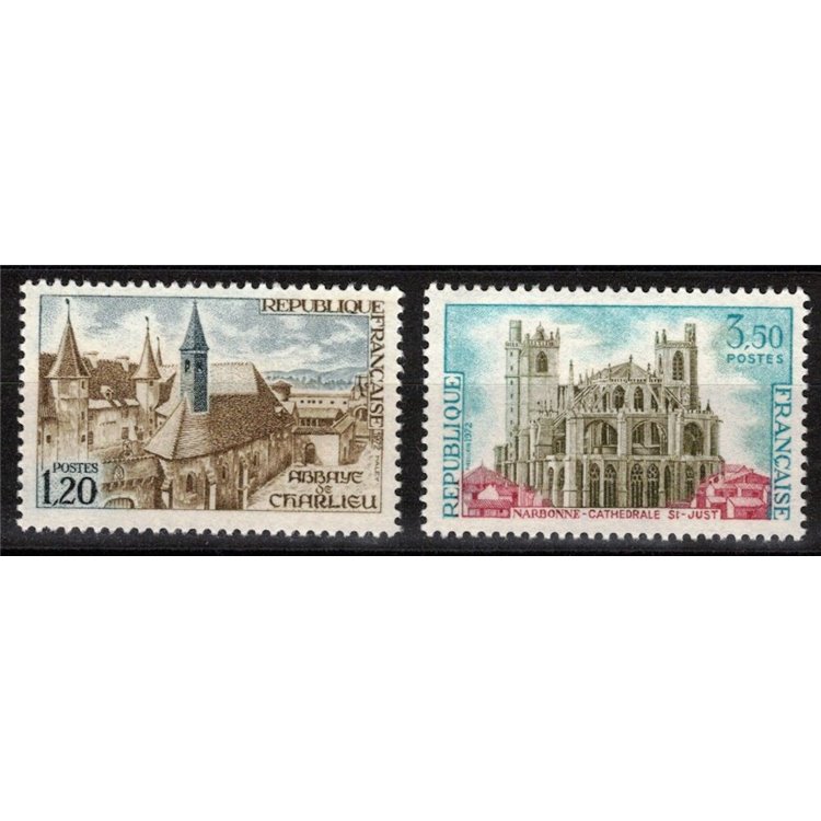 FRANCE 1972 Tourist series 2v MNH**