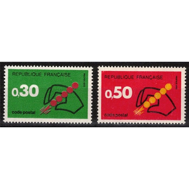 FRANCIA 1972 Codice Postale 2v MNH**