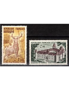 FRANCIA 1972 Serie turistica (cervo) 2v MNH**