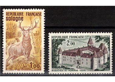 FRANCE 1972 Tourist series (deer) 2v MNH**