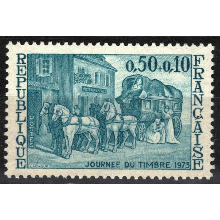 FRANCE 1973 Stamp Day MNH**