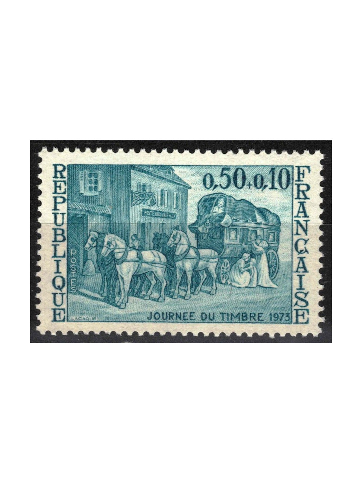 FRANCE 1973 Stamp Day MNH**