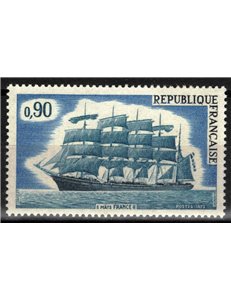 FRANCE 1973 Sailing ship France II MNH**