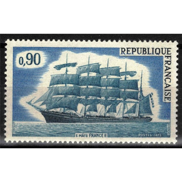FRANCIA 1973 Veliero France II MNH**