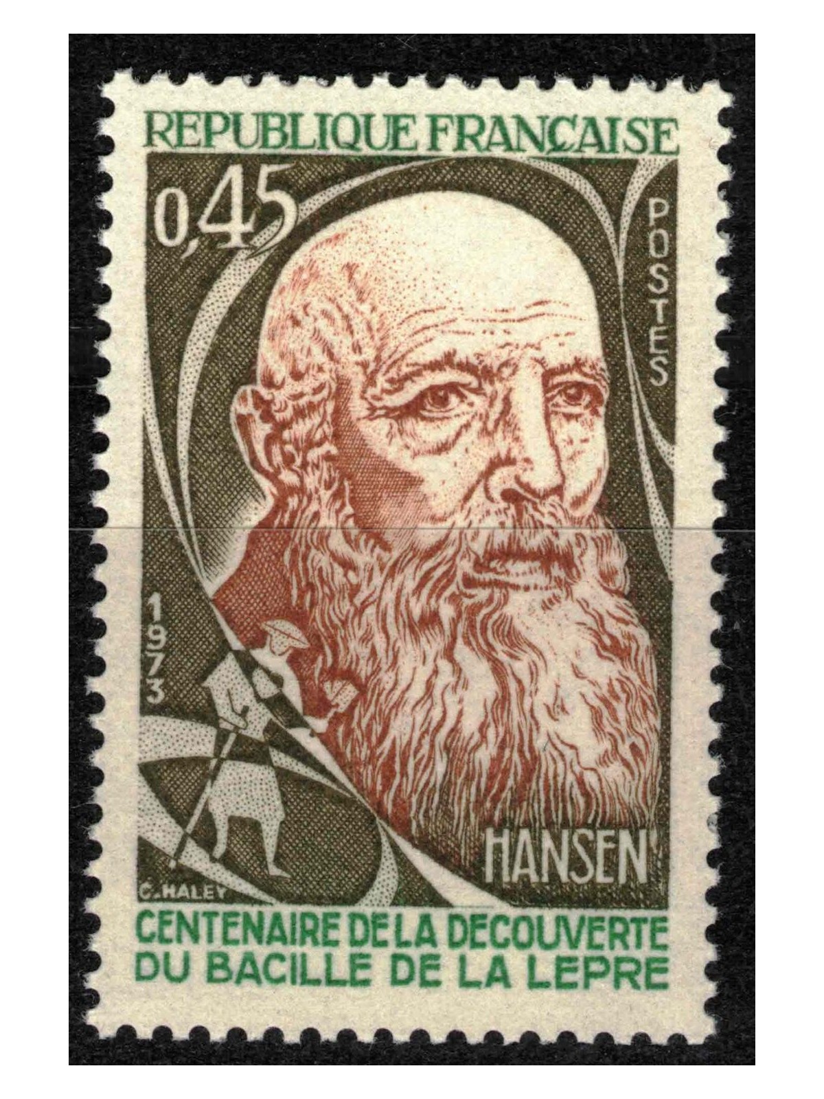 FRANCE 1973 Leprosy bacillus MNH**