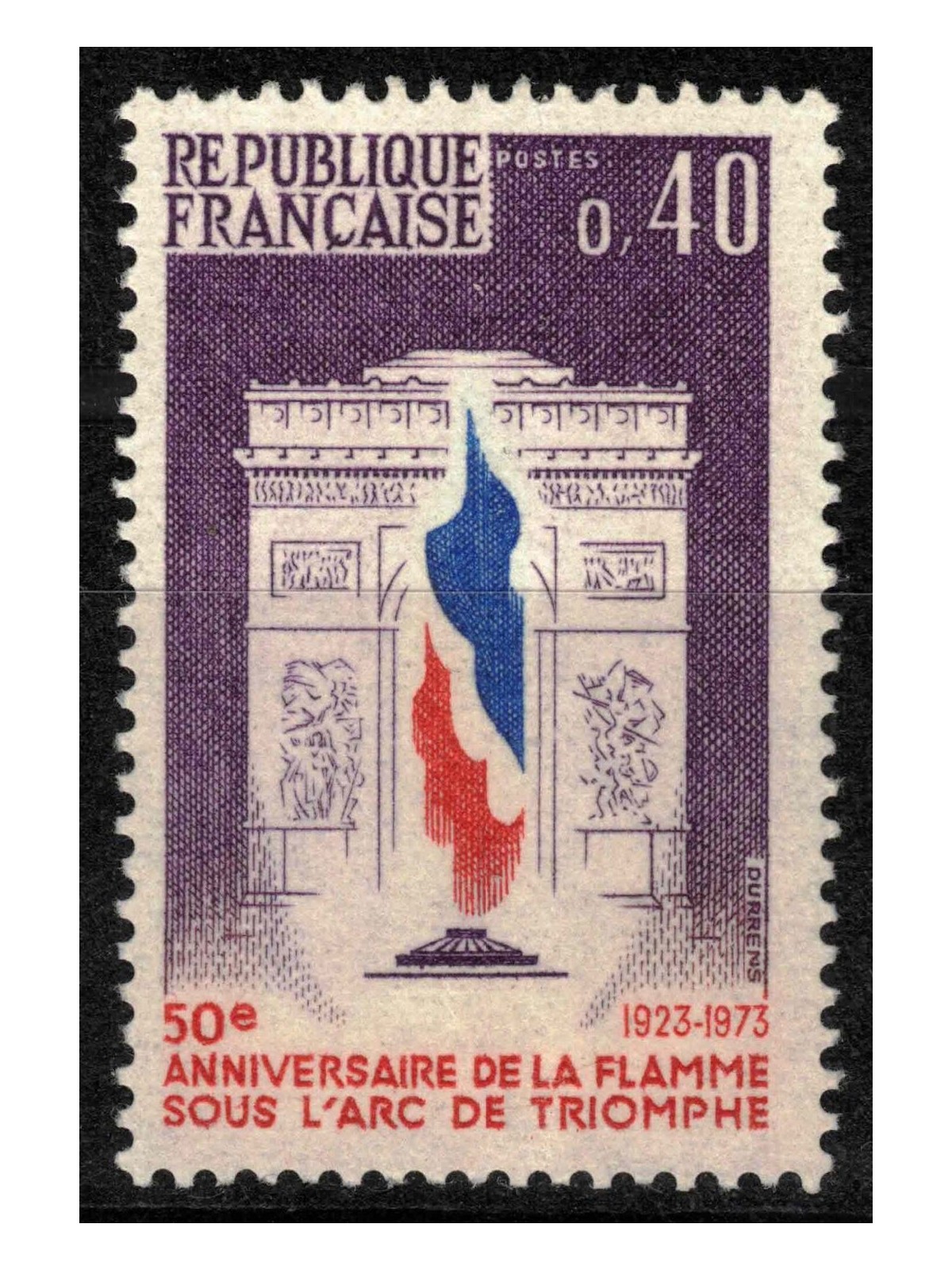 FRANCE 1973 Flame of the Arc de Triomphe MNH**
