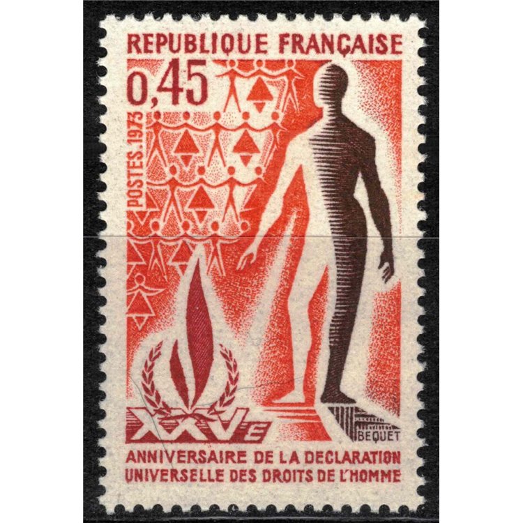FRANCIA 1973 Diritti dell'uomo MNH**