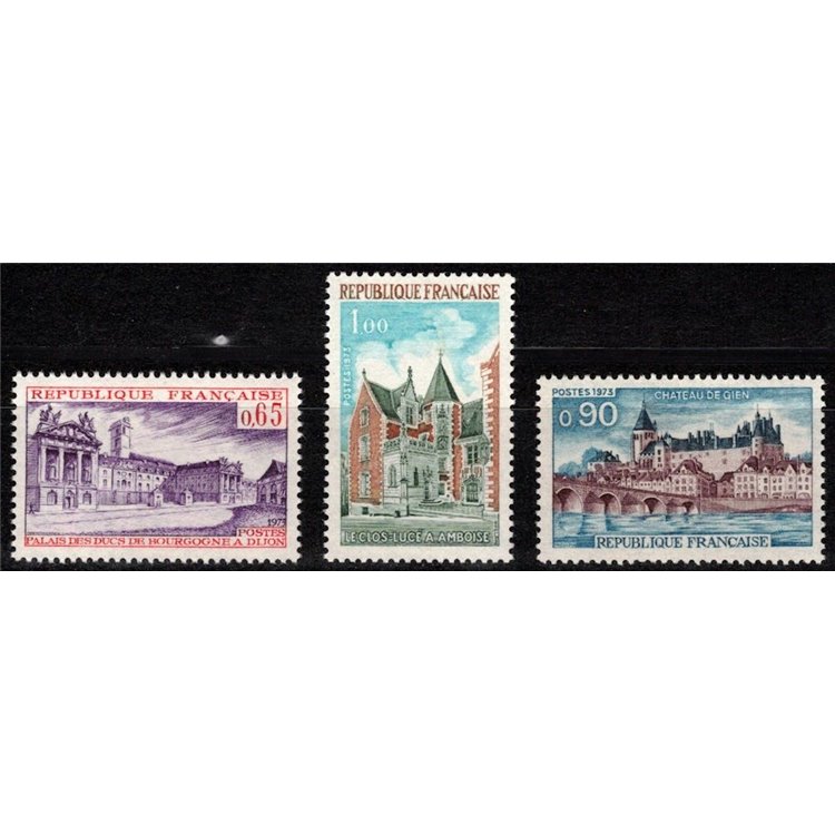 FRANCIA 1973 Serie turistica 3v MNH**