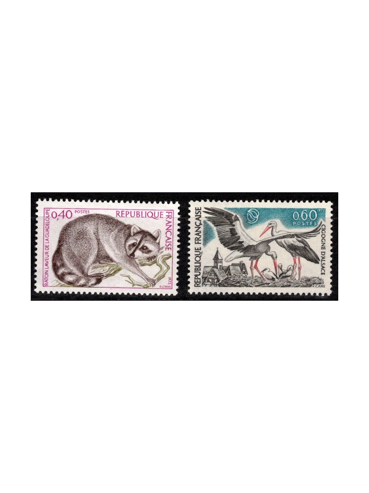 FRANCE 1973 Protection of Nature 2v MNH**