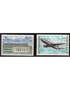 FRANCE 1973 Great French Achievements 2v MNH**
