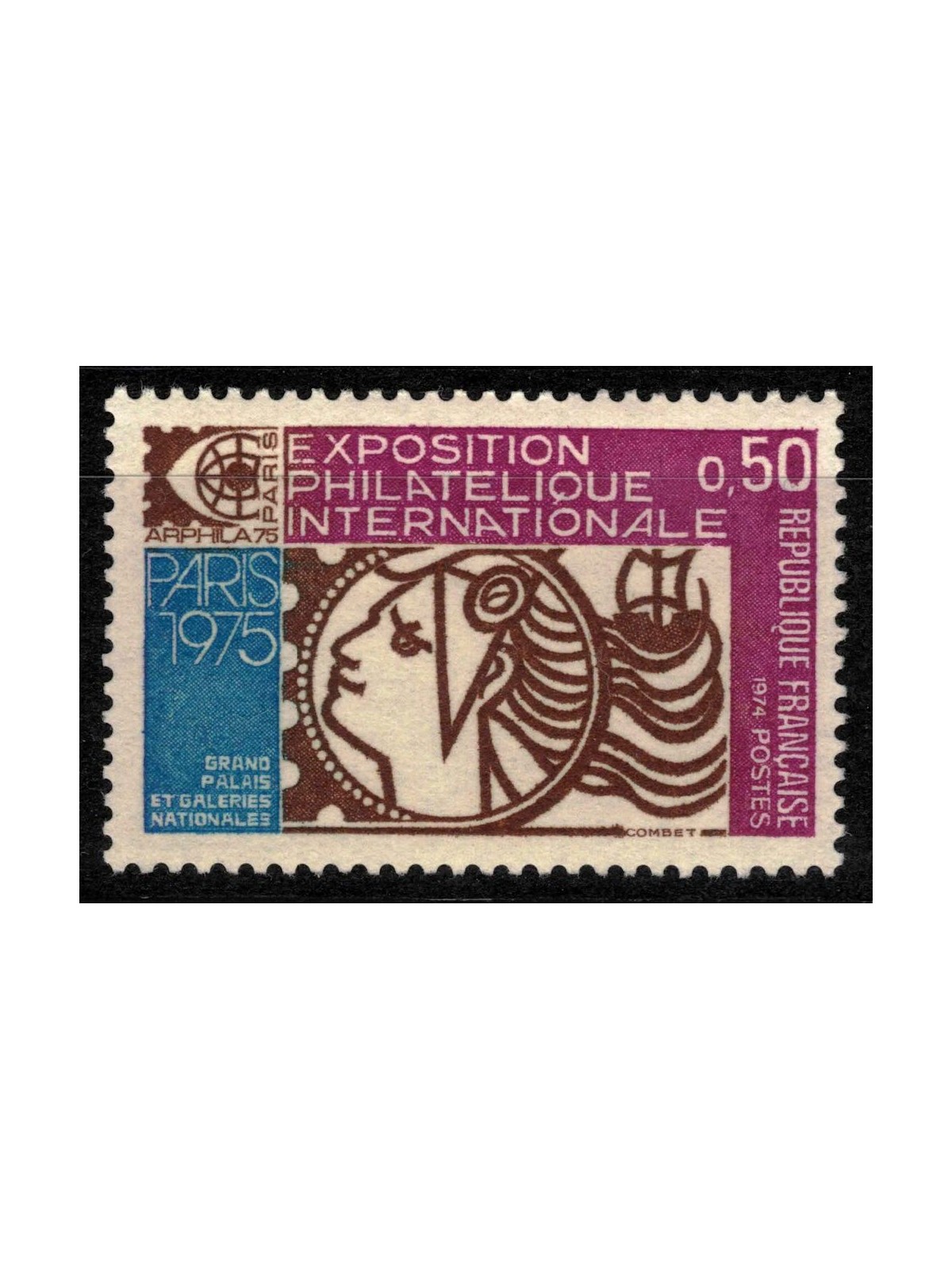 FRANCE 1974 Philatelic Exhibition MNH**