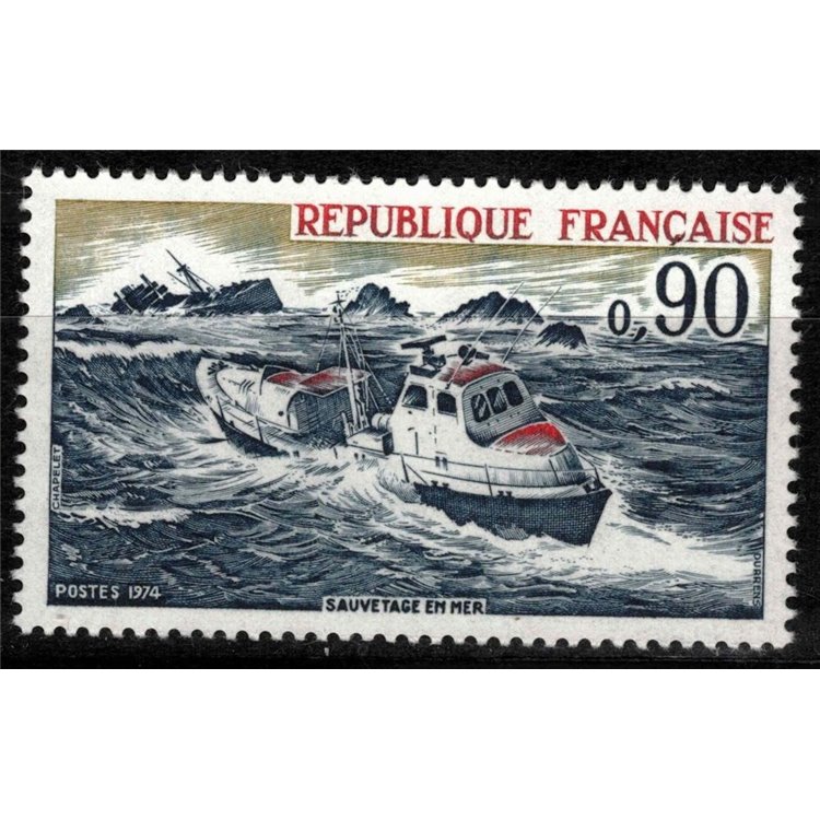 FRANCIA 1974 Salvataggio in mare MNH**