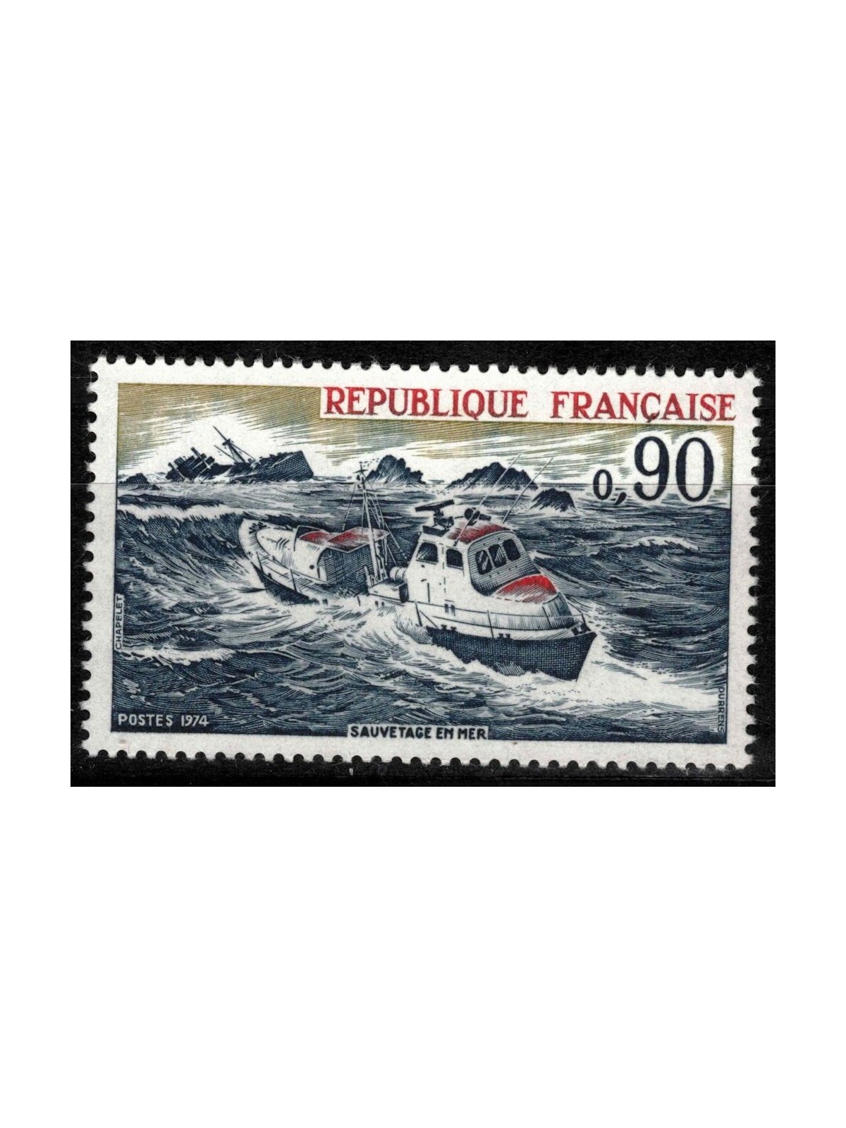 FRANCIA 1974 Salvataggio in mare MNH**