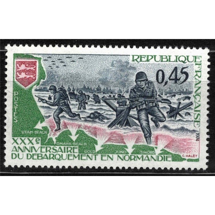 FRANCIA 1974 Sbarco in Normandia MNH**