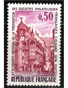 FRANCIA 1974 Società Filateliche Francesi MNH**