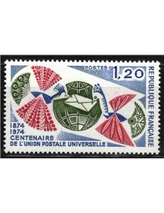 FRANCE 1974 Universal Postal Union MNH**