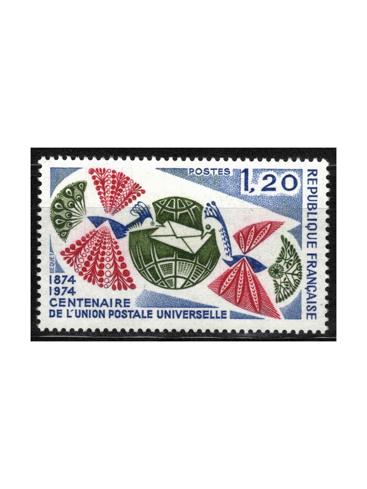 FRANCE 1974 Universal Postal Union MNH**