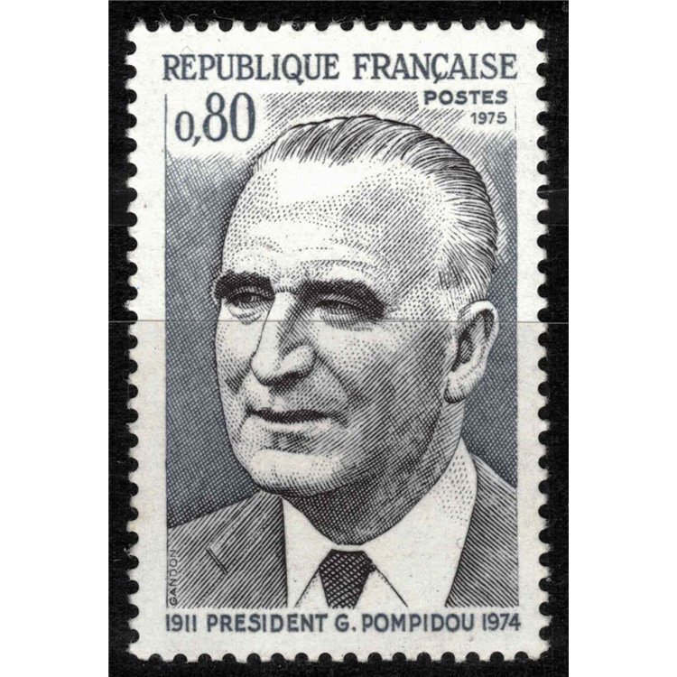 FRANCE 1975 Georges Pompidou MNH**