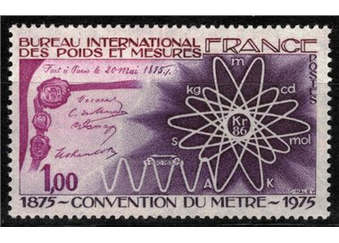 FRANCIA 1975 Convenzione Metrica Internazionale MNH**