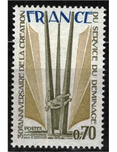 FRANCIA 1975 Servizio di sminamento MNH**