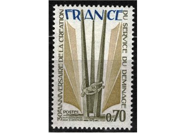 FRANCIA 1975 Servizio di sminamento MNH**