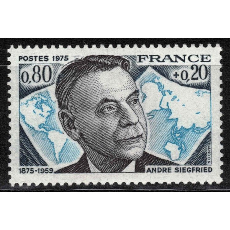 FRANCE 1975 Pro Red Cross (André Siegfrid) MNH**