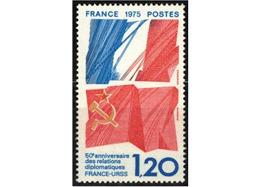 FRANCIA 1975 Relazioni diplomatiche Francia-URSS MNH**