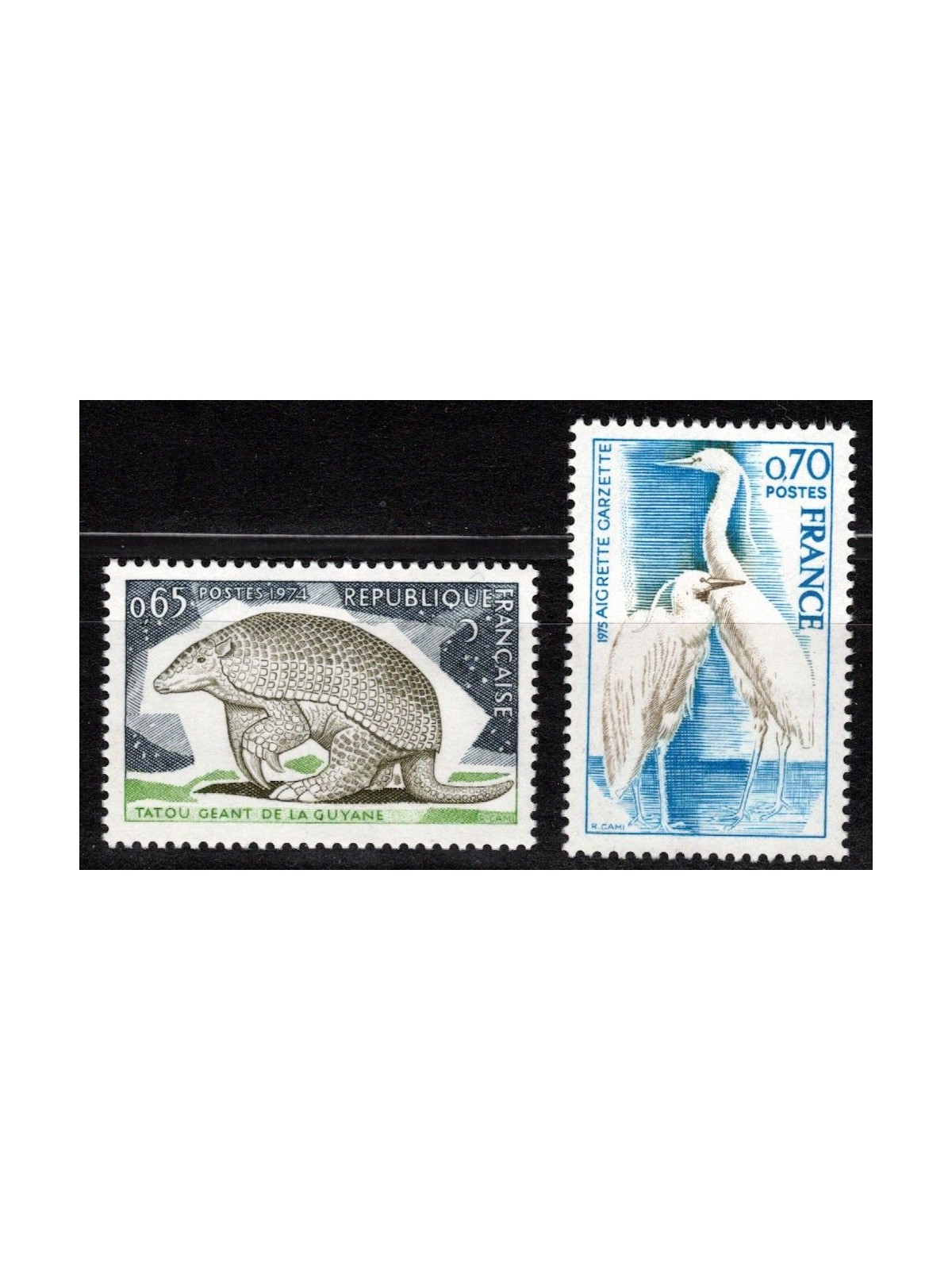 FRANCIA 1974-75 Protezione della natura 2v MNH**