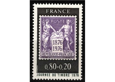 FRANCE 1976 Stamp Day MNH**