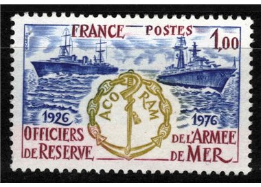 FRANCE 1976 Navy Reserve Officers MNH**