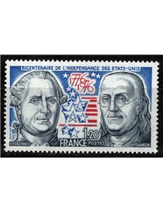 FRANCIA 1976 Indipendenza degli Stati Uniti MNH**
