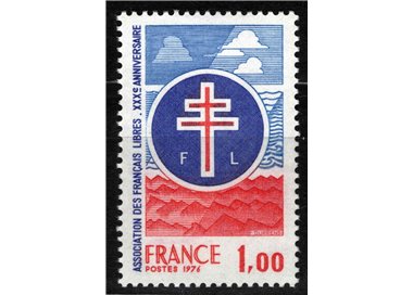 FRANCIA 1976 Associazione dei francesi liberi MNH**