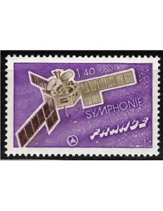 FRANCIA 1976 Satellite spaziale Symphonie MNH**