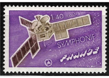 FRANCE 1976 Space satellite Symphonie MNH**