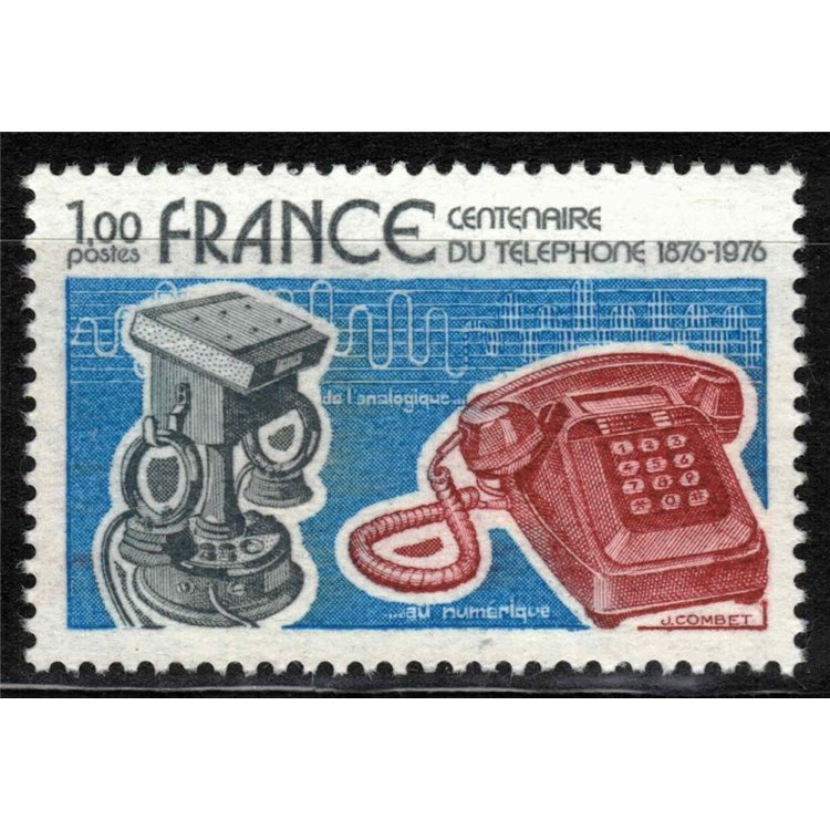 FRANCE 1976 Graham Bell Telephone MNH**