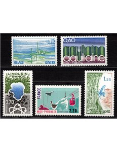FRANCE 1976 French Regions 5v MNH**