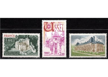 FRANCIA 1976 Serie turistica 3v MNH**