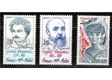 FRANCE 1976 Pro Red Cross (characters) 3v MNH**