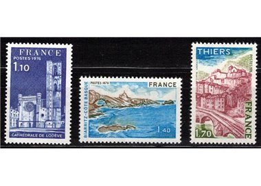 FRANCIA 1976 Serie turistica 3v MNH** (2)
