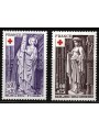 FRANCE 1976 Pro Red Cross (Sculptures) 2v MNH**