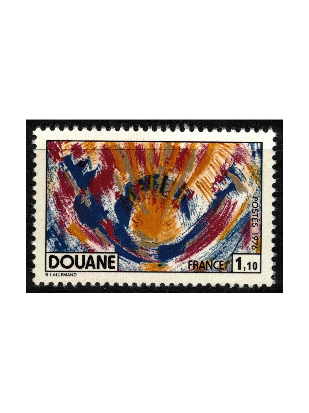 FRANCIA 1976 La dogana MNH**