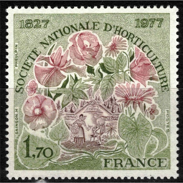 FRANCIA 1977 Società nazionale di orticultura MNH**