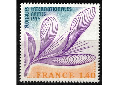 FRANCIA 1977 Mostre floreali MNH**
