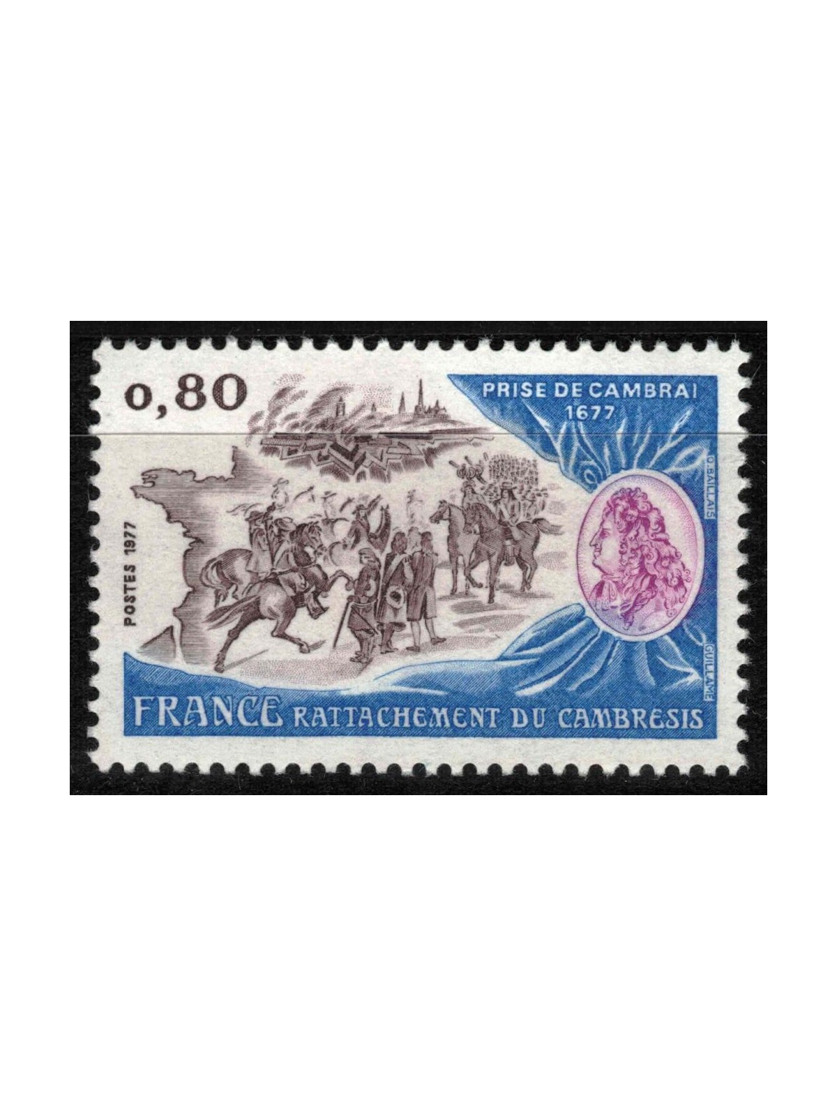 FRANCIA 1977 Conquista di Cambrai MNH**