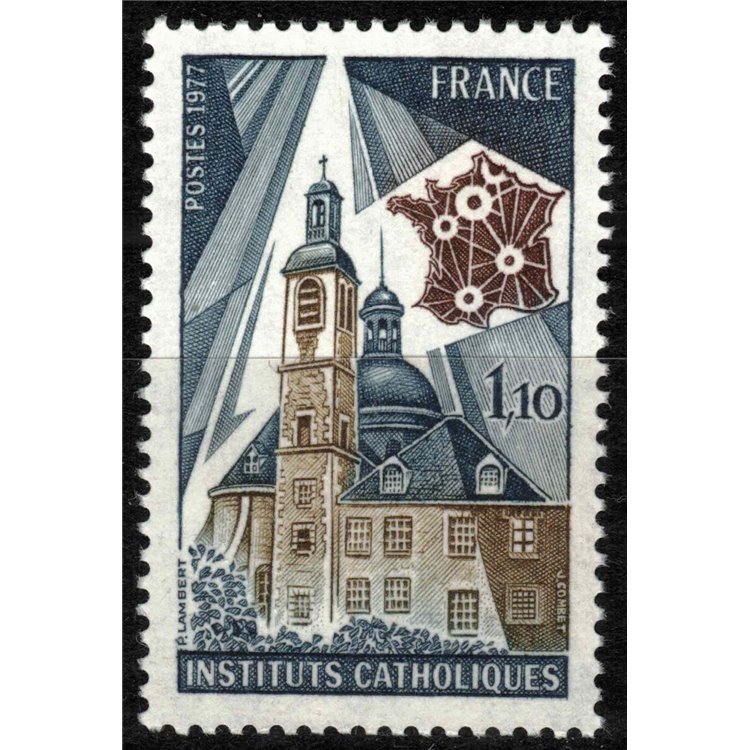 FRANCE 1977 Catholic Institutes MNH**