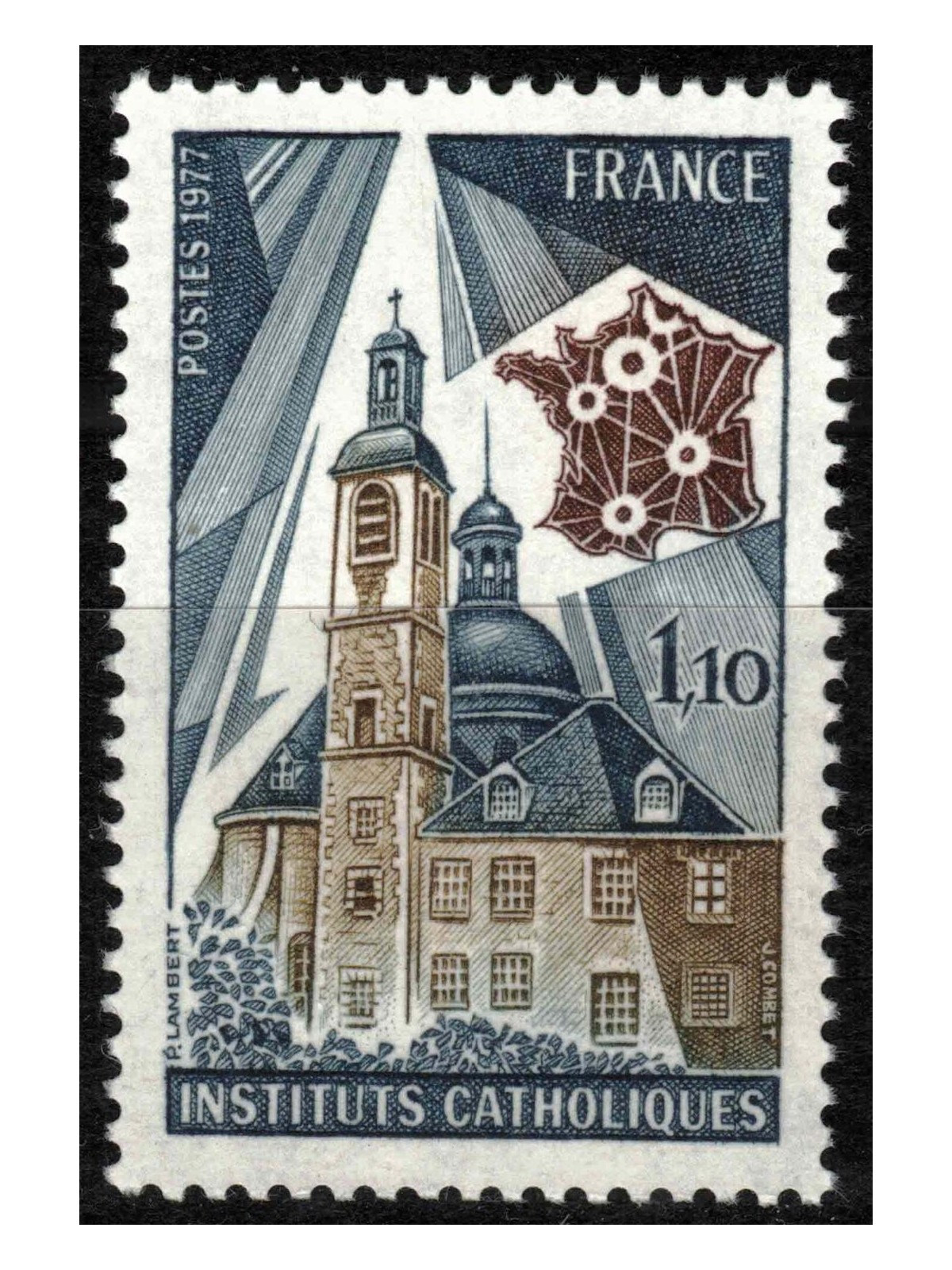 FRANCE 1977 Catholic Institutes MNH**
