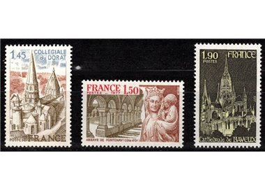FRANCE 1977 Tourist series 3v MNH**